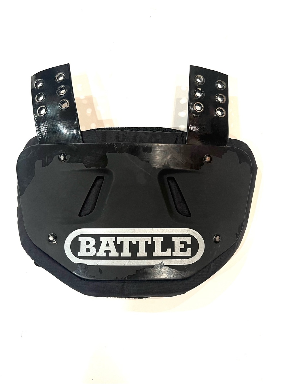 BATTLE Black Football Back Bone Back Plate Adult Protective Pad High Impact